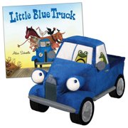 Angle View: Yottoy The Little Blue Truck Board Book and 8.5" Plush Truck Set