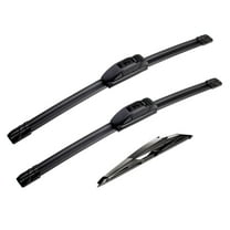 Windshield Wipers-24" 18" 10" Front and Rear Wiper Replacement for 2018-2023 Jeep Compass Wiper Blades for MY Car(3 Pack)