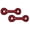 Red, variant on Tuffy Ultimate Tug-O-War Pink Leopard Durable Plush Squeaky Dog Toy