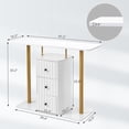 thumbnail image 3 of Narrow Console Table, Small Entryway Table, Thin Sofa Table, Side Table, Console Sofa Table Industrial Entry Way Table Display Table for Hallway, Bedroom, Living Room, Foyer, 3 of 6