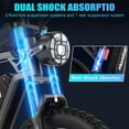 thumbnail image 5 of Moveloop Electric Bike for Adults, 750W 28MPH Ebike, 48V 15.6AH Battery 20" Fat Tire Mountain E-Bike, Up to 70 Miles Range, Full Suspension, UL 2849, 5 of 8