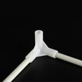 thumbnail image 4 of Tent Fittings Canopy Connectors Outdoor Accessories Spare Parts Frame Construction Triangle Pp White 30 Pcs, 4 of 6