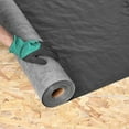 thumbnail image 2 of Heavy-Duty House Wrap, 4x250 ft, 0.17mm Tear-Resistant Vapor Barrier & Construction Sheeting, Black - for Walls, Floors, Drop Cloths (Residential & Commercial), 2 of 11