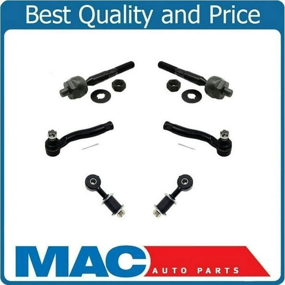 Fits 98-02 Lexus LX470 Land Cruiser Inner & Outer Tie Rods Sway Bar Links 6Pc