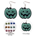 thumbnail image 3 of Halloween earrings, retro exaggerated alternative pumpkin earrings, 3 of 5