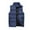 Navy_08#916A, variant on Hearthz Mens Puffer Vest Flannel Sleeveless Stand Collar Men's Jacket Full Zipper Winter Warm Vest for Men Outerwear with Pocket