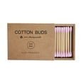 thumbnail image 1 of CUITING 1 Box Cotton Swab No Lint Loss Disposable Double Head Design Soft Cleaning Colorful Round Pointed Head Makeup Swab Home Supply, 1 of 8