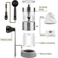 thumbnail image 3 of Molinillo de café manual en grano – Molinillo de especias portátil de acero inoxidable y molinillo de café manual visible Molinillo de café manual fácil de usar, 3 of 5