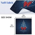 thumbnail image 7 of GZHJMY Christmas Tree Navy Cloth Napkins Washable Reusable Polyester Dinner Napkins 20 x 20 Inch for Home Weddings Parties Holiday Table Napkins Set of 4, 7 of 7