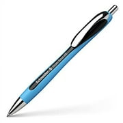 Schneider Slider Rave XB (Extra Broad) Ballpoint Pen, Refillable + Retractable, 1.4 mm, Light Blue Barrel, Black Ink, Blister Pack of 1 Pen (73251)