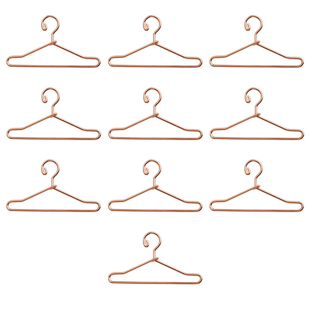 10 Pack Metal Hangers for Dolls Clothes Hangers /3 1/6 1/8 1/12 Inch