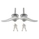 thumbnail image 2 of 2Pcs Car Door Outside Locking Handles MATCHING LOCKS for Ford 1932 3-Window Coupe for Ford 1933 1934, 2 of 5