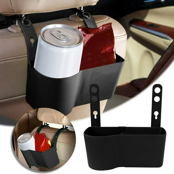 Car Seat Organiser, Backseat Storage Box with Cup Holders, Auto Console Caddy featuring Pockets, 20 x 6.5 x 19 cm, for Vehicle Organisation