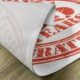 thumbnail image 5 of Ambesonne Grunge Place Mats Set of 4, 65 Years, Standard Size, Red White, 5 of 6