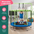 thumbnail image 3 of Trampolin para Niños Brincolin Infantil LITTLE MONKEY 142cm Multijuego con Proteccion Acero Reforzado, 3 of 8