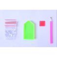 thumbnail image 3 of Kit de corona de pintura de diamante 5D con cadena de luces LED, guirnalda de Navidad de cristal 5D, colgante de pintura de diamante, decoración hecha a mano, colgante colgante, 3 of 5
