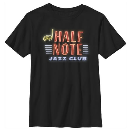 Boy s Soul Half Note Neon Glow Graphic Tee Black Large