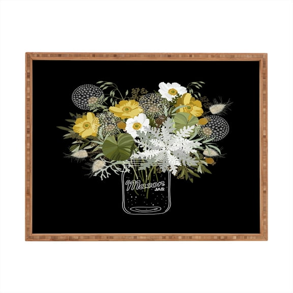Society6 Iveta Abolina Annette Spring Large Rectangle Bamboo Tray, 18" x 14"