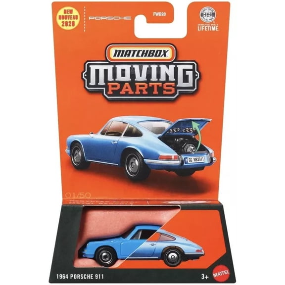 Matchbox Moving Parts 1964 Porsche 911 Diecast Vehicle