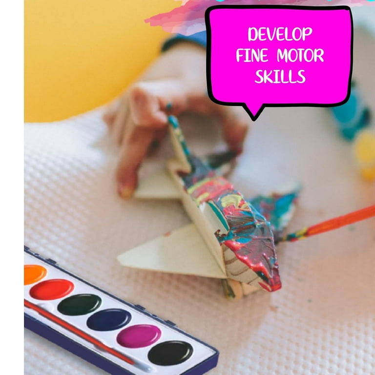 Neliblu Watercolor Paint Set For Kids - Bulk Set Of 12 - Washable