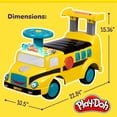 thumbnail image 5 of Play-Doh Activity School Bus - Push and Ride On Toy Car for Kids Up to 44 Lbs, Lights and Sounds. Includes Shape and Number Cutters, Play Doh Set, Kids Ride On Toy, Push Car for Girls and Boys, 5 of 5