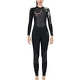 thumbnail image 1 of maskred Combinaisons de Plongée 1.5MM SCR Néoprène Style Chinois Manches Longues Pantalon Long Garde au Chaud Élasticité -Protection Combinaison de Surf Femme Noir P, 1 of 6