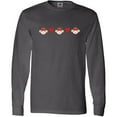 thumbnail image 3 of Inktastic Sock Monkey Heart Border Long Sleeve T-Shirt, 3 of 5