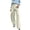 01 Beige, variant on Women's Chic Wrap Straight Leg Dress Pants, Solid Color High Waisted Business Casual Trousers with Pockets