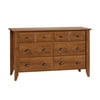 Sauder Shoal Creek 6-Drawer Dresser, Oiled Oak finish