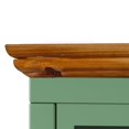 thumbnail image 4 of Nightstand with Storage Cabinet & Solid Wood Tabletop, Bedside Table, Sofa Side Coffee Table for Bedroom, Living Room, Green, 4 of 6