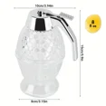 thumbnail image 4 of 1pc Honey Dispenser, No Drip Maple Syrup Dispenser, Honey Comb Shaped Honey Pot, Honey Jar With Storage Stand, 8oz Capacity, 4 of 6