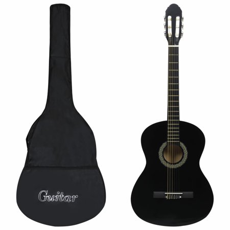 Walmeck 12 Piece Classical Guitar Beginner Set Black 44 39