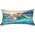 thumbnail image 2 of GZHJMY Beautiful Turtle Plush Pillow Case,Zippered Bed Pillow Pillowcases,Super Soft and Cozy Pillowcase Covers for Sleep - Queen Size 20x30in Home Decor, 2 of 7