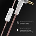 thumbnail image 4 of Sidaley Auriculares para teléfono móvil con cable de 3,5mm Jack HiFi auriculares universales con cancelación de ruido Cable largo desmontable Teléfono y Comunicación Plata con micrófono, 4 of 6