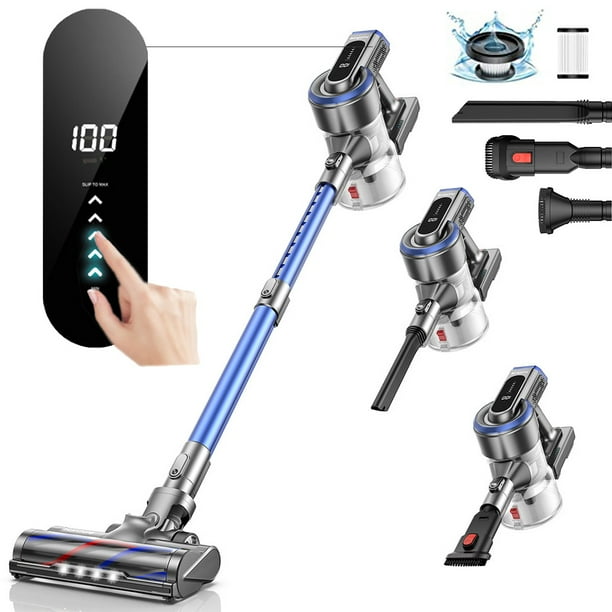 Cordless Vacuum Cleaner 400W 33KPA Stick Vacuum Cleaners with Touch