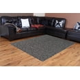 thumbnail image 2 of Indoor/Outdoor Area Rug with Rubber Marine Backing for Patio, Porch, Deck, Boat, Basement or Garage with Premium Bound Polyester Edges Grey Half Round 42" x 84", 2 of 2