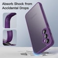 thumbnail image 3 of JETech Matte Case for Samsung Galaxy S23 FE 6.4-Inch with Upgraded Camera Protection, Translucent Frosted Matte Back Shockproof Protective Phone Cover (Deep Purple), 3 of 6