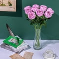 thumbnail image 5 of Princess Silk Rose Flowers Long Stem Artificial Melaleuca Rose Flower for Home Wedding Decor, Pack of 10 (Blush), 5 of 5