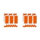 thumbnail image 1 of Inteprter 6 rollos de pulseras de papel para club nocturno, surtido de pulseras adhesivas para fiestas, Kit surtido, brazalete portátil para Naranja 2piezas, 1 of 6