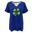thumbnail image 4 of Tops Cortos para las Mujeres San Pablo's Día Impreso Cuello en V Envuelto Casual Top, Ligero para Todas las Estaciones Hogar Y Uso Diario, 4 of 8