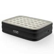 Cozi by Tzumi 20” Air Mattress, Inflatable Bed with Built-In Pump for Camping, Home, Travel, Queen Size