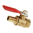 thumbnail image 4 of ZheElen Versatile Threaded Brass Ball Valve for Multiple Uses 12mm 8mm Red 5Set, 4 of 6