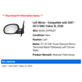 thumbnail image 2 of Left Mirror - Compatible with 2007 - 2013 GMC Yukon XL 2500 2008 2009 2010 2011 2012, 2 of 2