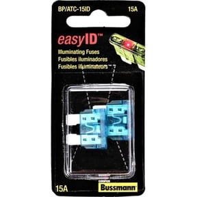 BUSSMANN BPATC15ID Easyid Illuminating Automotive Fuse, Pack - 5