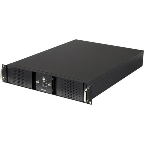 Athena Power RM-DD2U24E608 Black 1.2mm Steel 2U Rackmount Server Case 600W 80 PLUS Bronze 4 External 5.25" Drive Bays