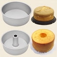 thumbnail image 2 of 4/5/7/9/10Inch Aluminum Alloy Round Cake Pan Removable Bottom Hollow Chimne Mold, 2 of 17
