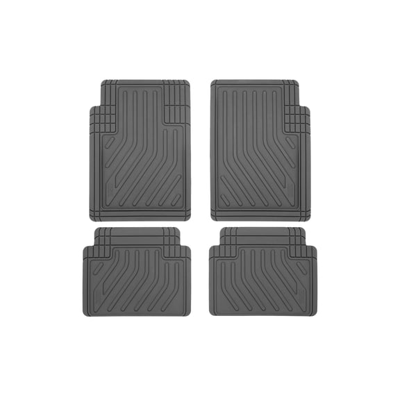 Husky Liners Uni-Fit Universal Automotive Floor Mats for Cars, Trucks, Vans, SUVs - All Weather Protection, Black, Set of 4
