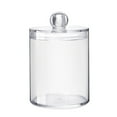 thumbnail image 1 of 2 PCS Makeup Box Organizer Clear Stand  Cotton Swab Toothpick Dispenser Holder Plastic Container, 1 of 10