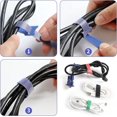 thumbnail image 3 of Bridas para cables JM reutilizables organizador de cierre de nailon 150mm 90 Uds 6 colores, 3 of 5