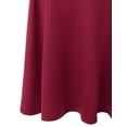 thumbnail image 4 of Doublju Women's Elastic High Waist Band Flared Midi Skirt (Plus Size Available), 4 of 4